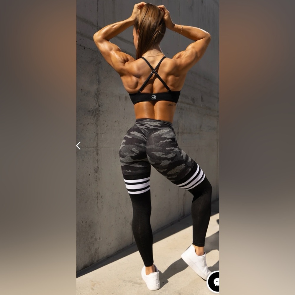 Bombshell Sportswear Black Camo Leggings